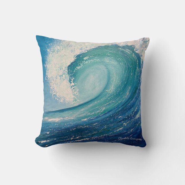 Coussin d'Ocean Curling (Recto)