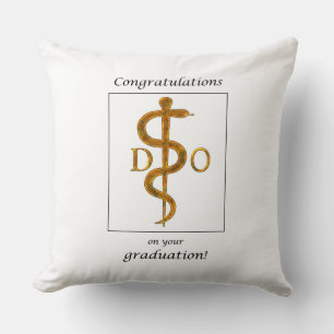 Coussin Docteur en ostéopathie Diplôme Félicitations