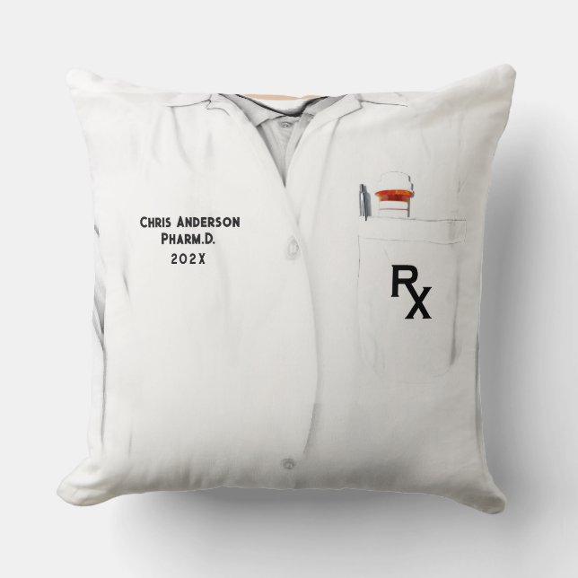 Coussin Docteur en pharmacie (Recto)