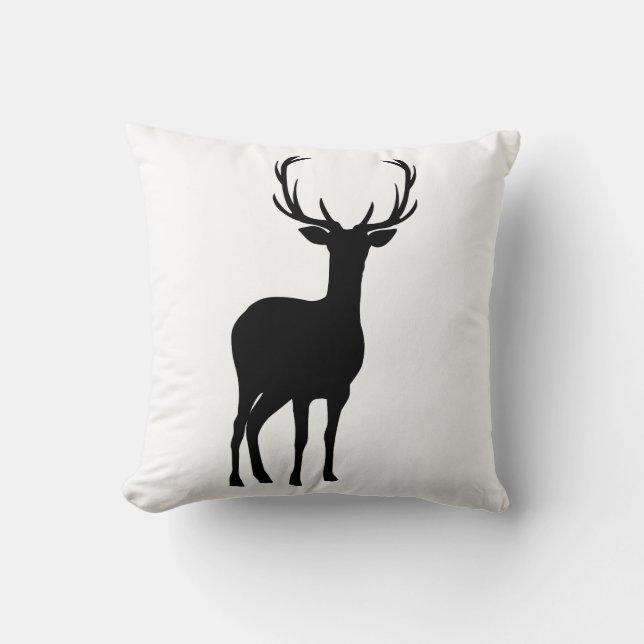 Coussin Doe Deer Rustic Country Farmhouse Minimal (Recto)
