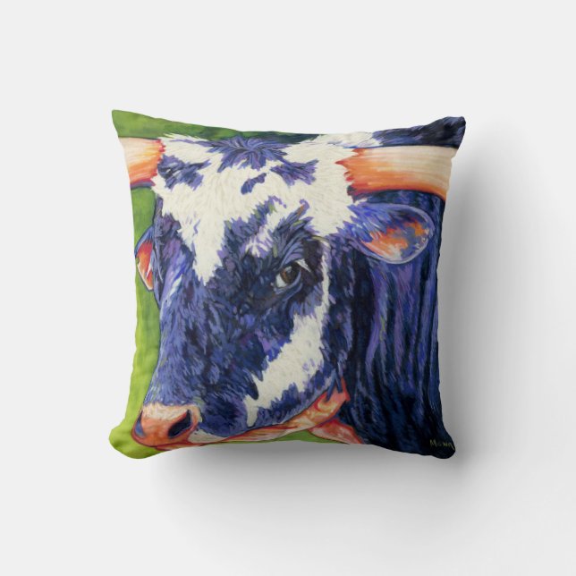 Coussin d'oeil de taureaux - rodéo Taureau (Recto)