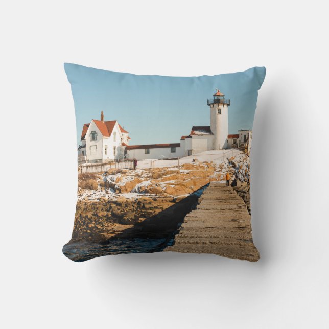 Coussin Dog Bar Lighthouse le long de la côte océanique de (Recto)