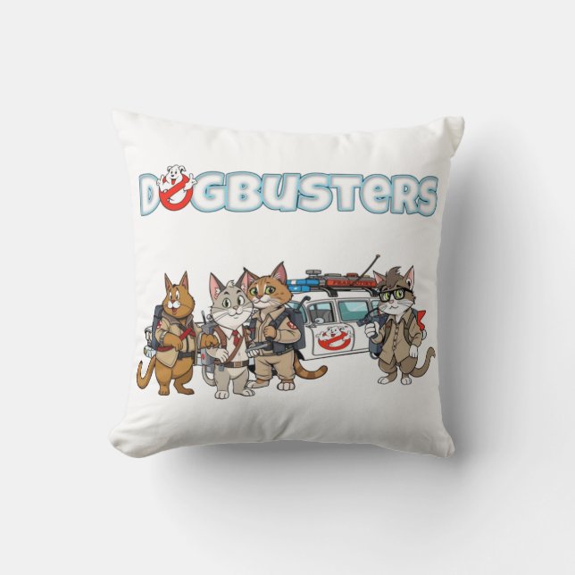 Coussin Dogbusters Chats (Recto)
