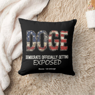 Coussin DOGE Fait Officiellement Exposer Les Démocrates