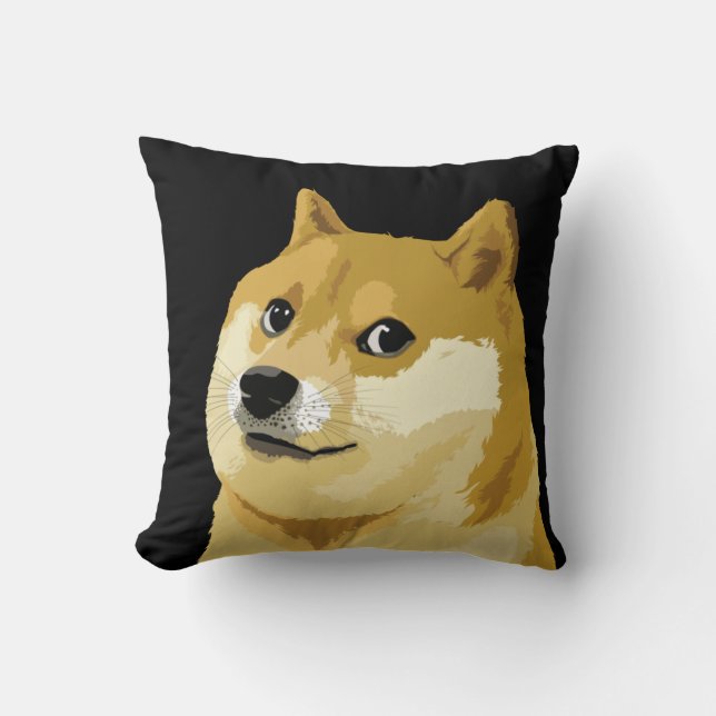 Coussin Dogecoin Doge Day À La Lune Stock marché Crypto (Recto)