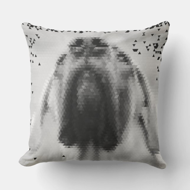 Coussin Dogue allemand abstrait moderne (Recto)
