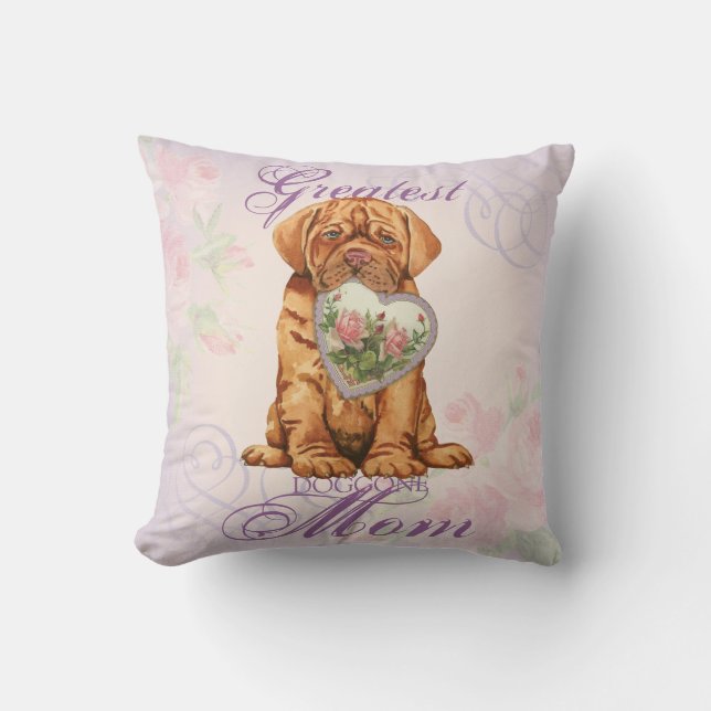 Coussin Dogue Heart Maman (Recto)