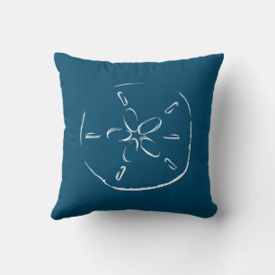 Coussin Dollar de sable Dessin Océan bleu