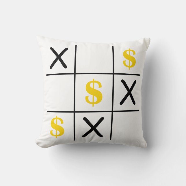 Coussin Dollar Tic Tac Toe (Recto)