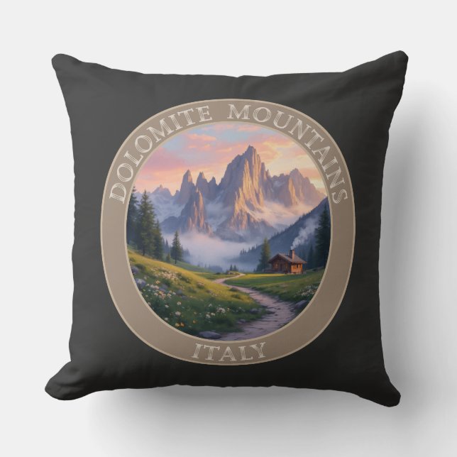Coussin Dolomite Mounts Italie (Recto)