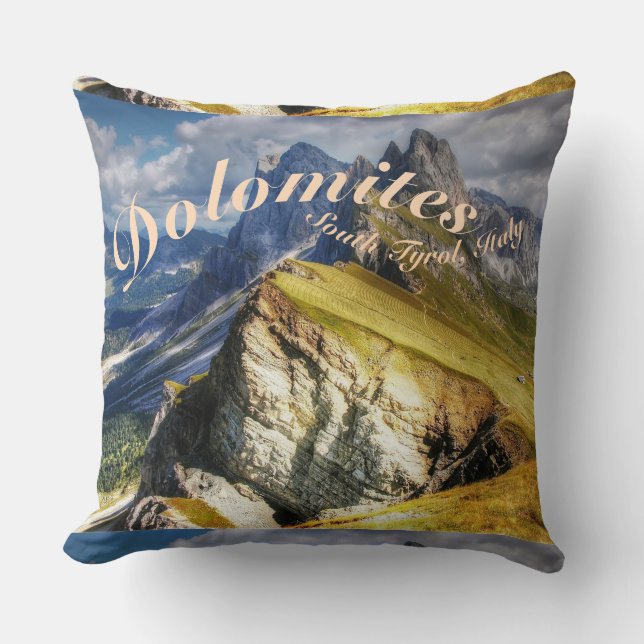 Coussin Dolomites Tyrol du Sud Italie (Recto)