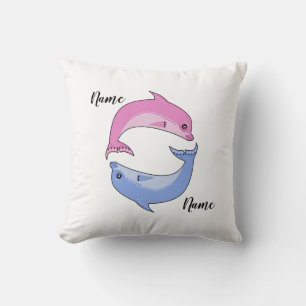 Coussin Dolphins Cutoon Kids illustre la personnalisation