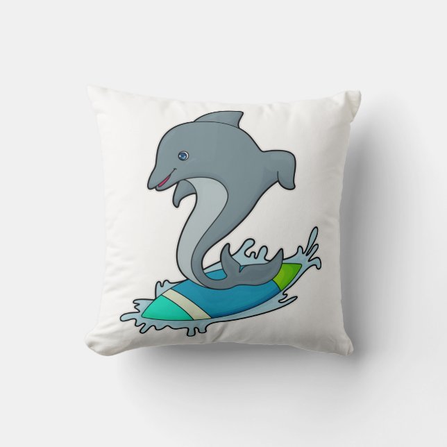 Coussin Dolpin comme Surfer avec Surfer (Recto)