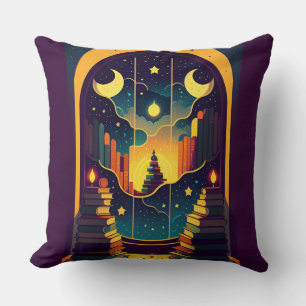 Coussin Domaine Magique Des Livres Violet