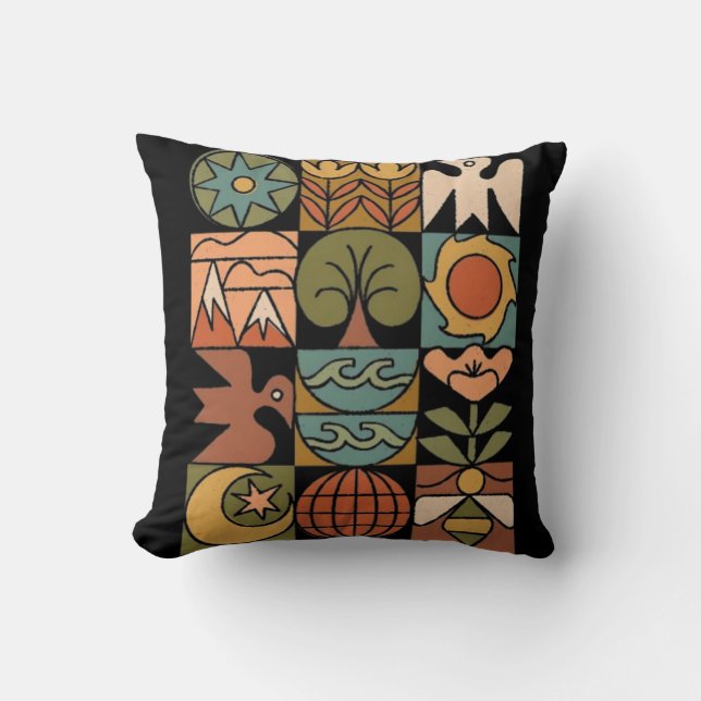 Coussin Domaine terrestre (Recto)