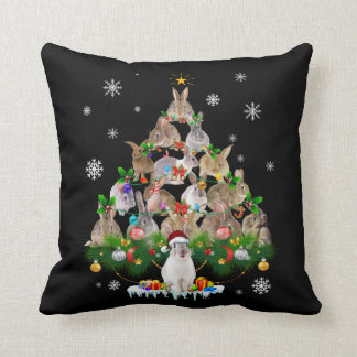 Coussin Don Bunny | Joli lapin Arbre de Noël Neige