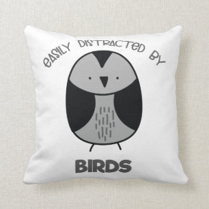 Coussin Don d'Oiseau pour Oiseaux Observateurs Facilement 