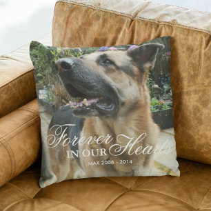 Coussin Don Pet Photo Memorial   Pour toujours dans nos co