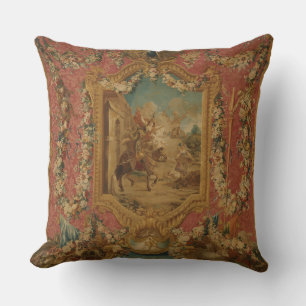 Coussin Don Quichotte guidé par la Folie, tapisserie du XV