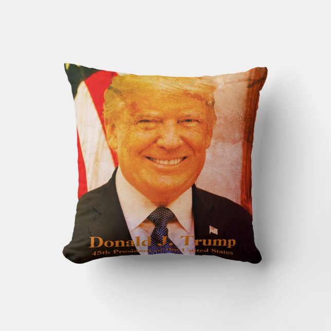 Coussin Donald J. Trump, 45e président des États-Unis (Recto)