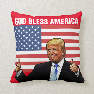 COUSSIN DONALD TRUMP PATRIOTIQUE LAIT LE FEU