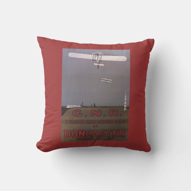 Coussin Doncaster, Angleterre - premières courses (Recto)
