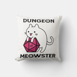 Coussin Donjon Meowster Chat Drôle