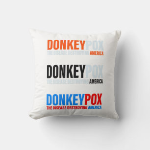 Coussin Donkey Pox la maladie détruisant l'Amérique Sticke