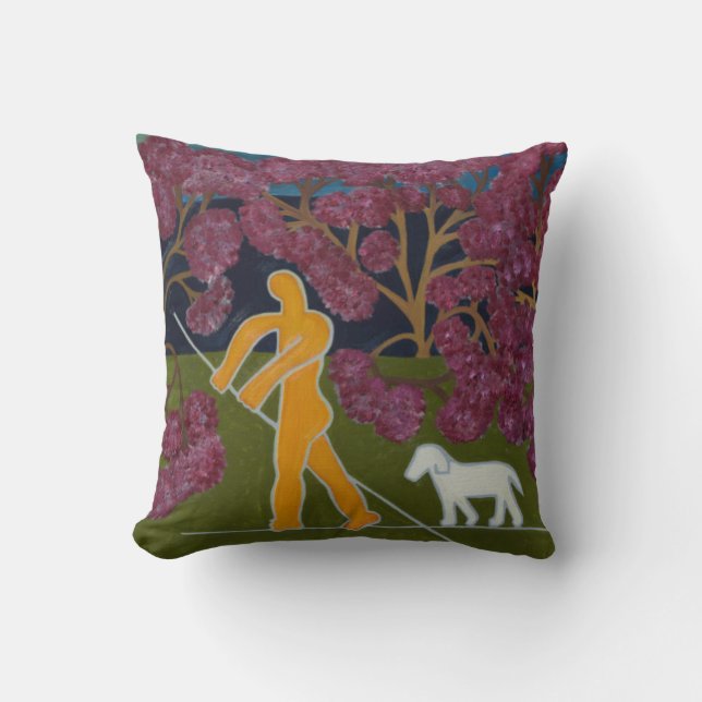 Coussin Donner un coup de volée en rivière Avon 2011 (Recto)