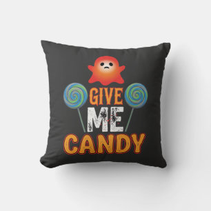 Coussin Donnez-moi des bonbons Halloween Fantôme_1