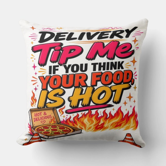 Coussin Donnez-moi un pourboire (Recto)