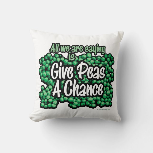 Coussin Donnez Une Chance Aux Pois (Recto)