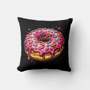 Coussin Donut Rose Pop Art