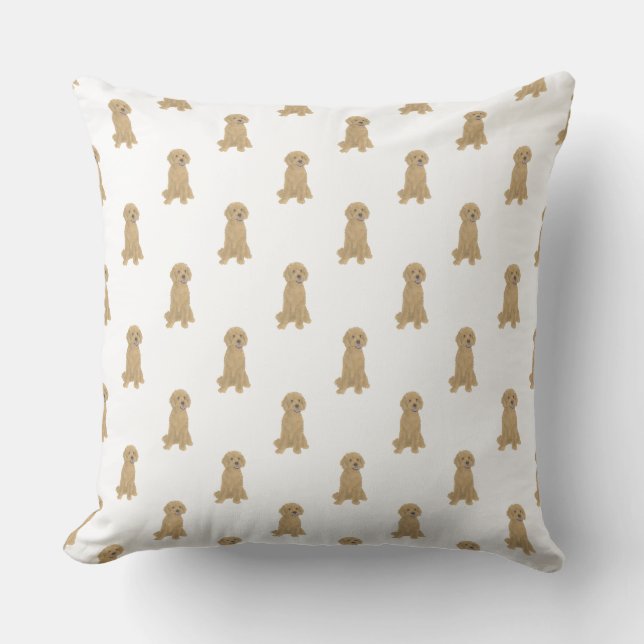 Coussin Doodle (Abricot Golden)  (Recto)