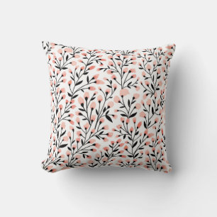 Coussin Doodle Flowers : Coral Floral sans joint.