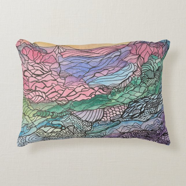 Coussin Doodle par Jill  (Devant)
