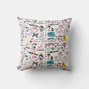 Coussin Doodles filles