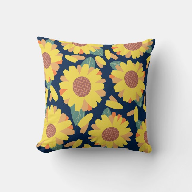 Coussin Doodles Sunny Bloom (Recto)