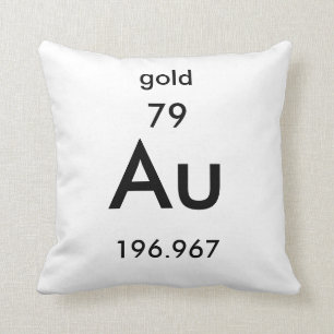 Coussin d'or du tableau périodique 79