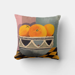 Coussin d'oranges avec inversion orange