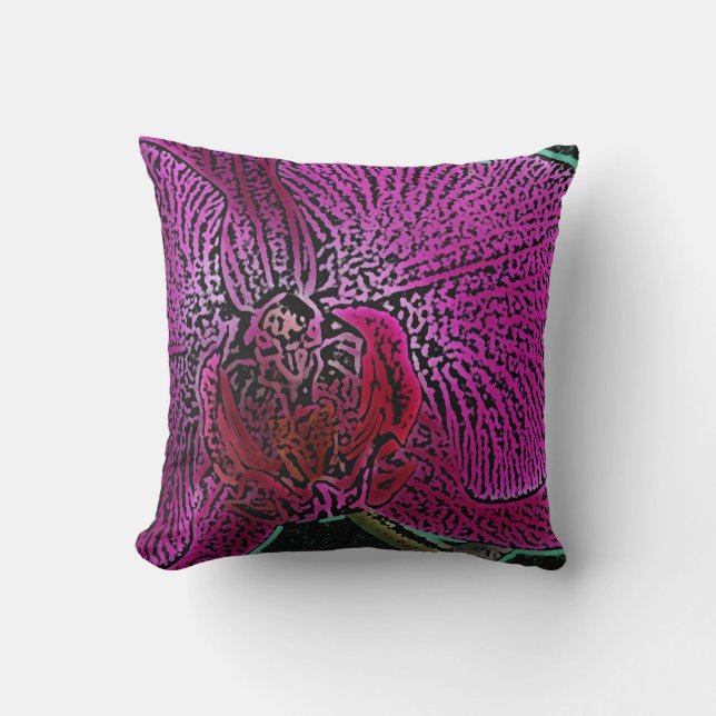Coussin d'orchidée rose (Recto)