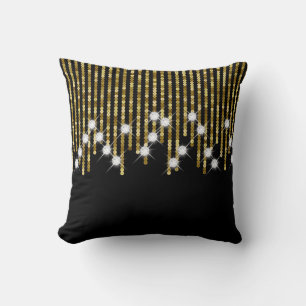 Coussin Doré et scintillant