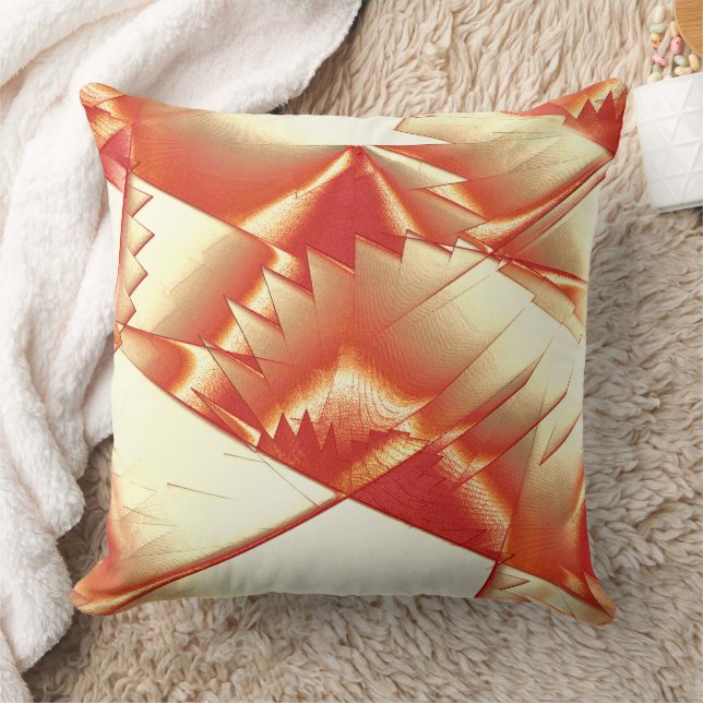 Coussin Doré orange à beige, extrême rugueux digitalisé (Couverture)