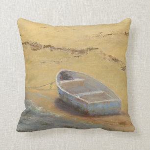 Coussin Doris d'été - bateau sur le rivage