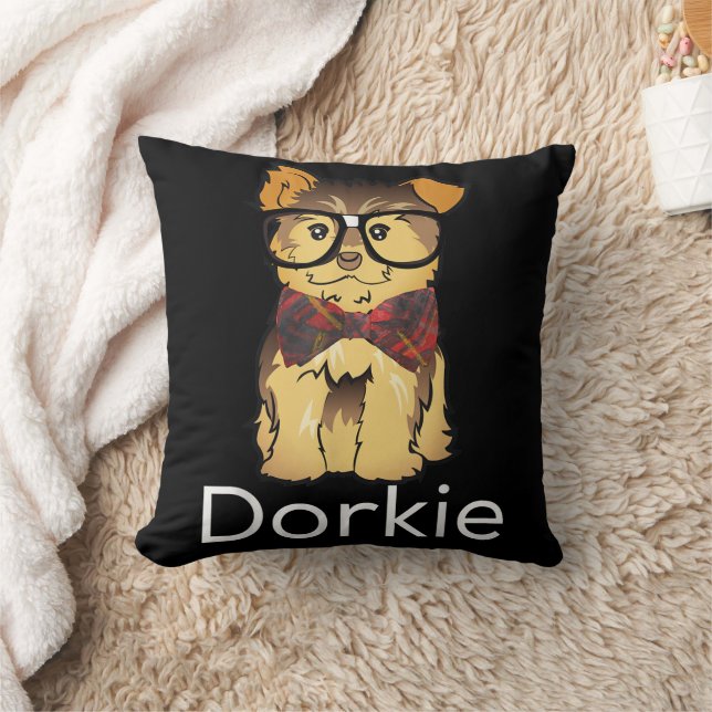 Coussin Dorkie Drôle Dorky Yorkie Chien (Couverture)