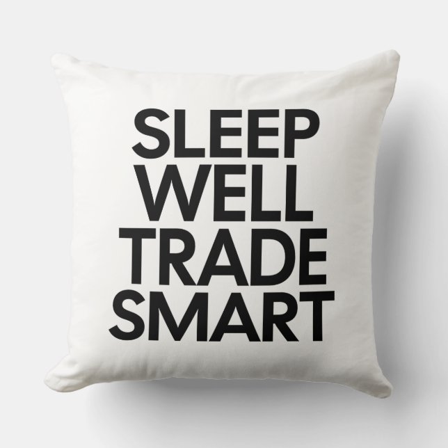 Coussin Dormez Bien, Échangez Intelligemment - Citation po (Recto)