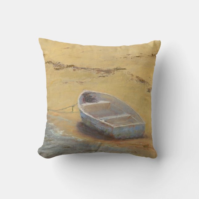 Coussin Dory d'été - Bateau sur la côte (Recto)