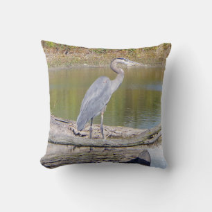 Coussin double face Blue Heron