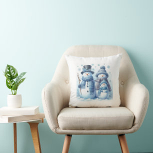 Coussin double face de la famille Snowman - 2 imag