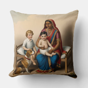 Coussin double face : Moments douillets sur le lit